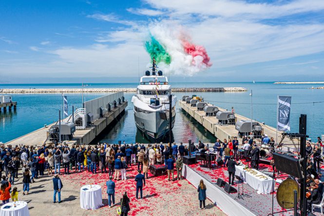 Motor yacht ARIA SF launching ceremony