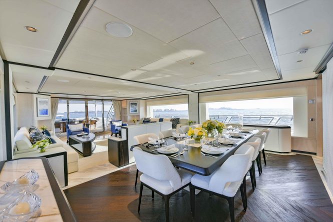 Dining area and saloon