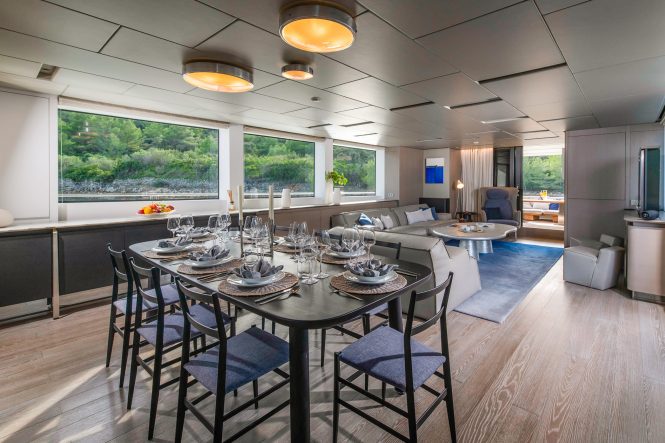 Dining room and saloon