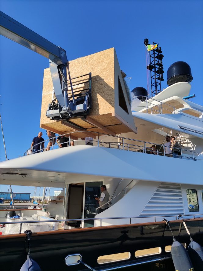 SPACE Y yacht at Cantiere Rossini
