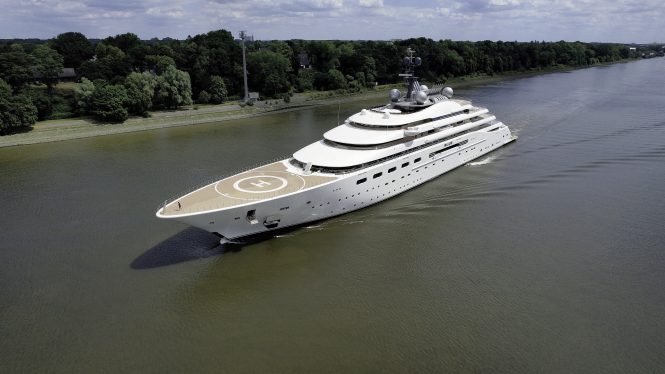 BLUE yacht of 160m by Lursssen - Photo © DrDuu