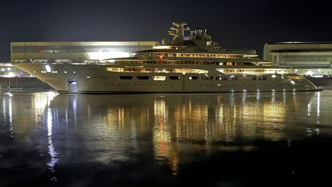 Superyacht DILBAR at Lurssen - Photo © DrDuu