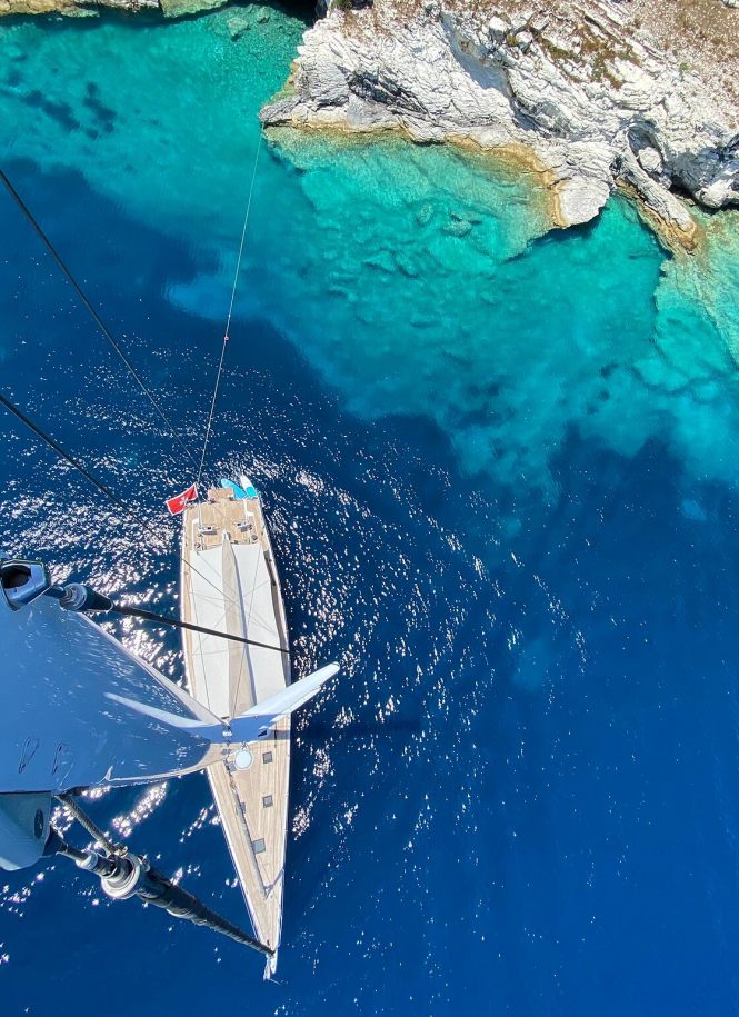 Best Anchorage Photo SW94 ARAGON |  Antipaxos, Greece | Ph: Capt. Tom Rohde Pearce 