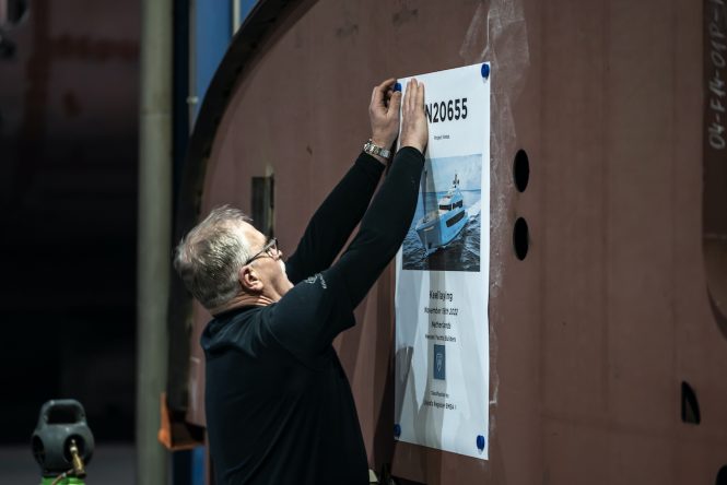 Heesen YN 20655 yacht project Venus keel laying ceremony - © RubenG