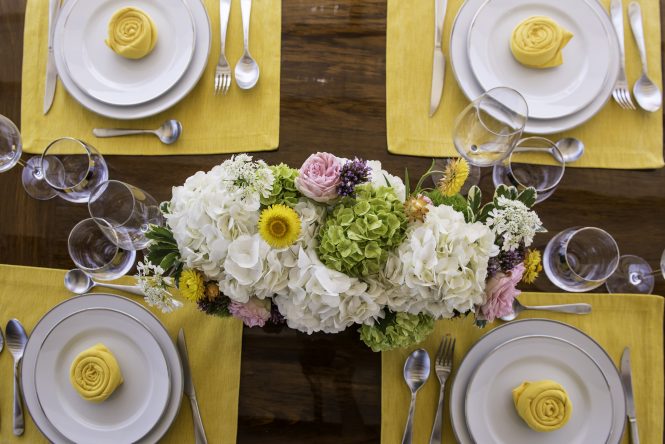 Luxury dining setting