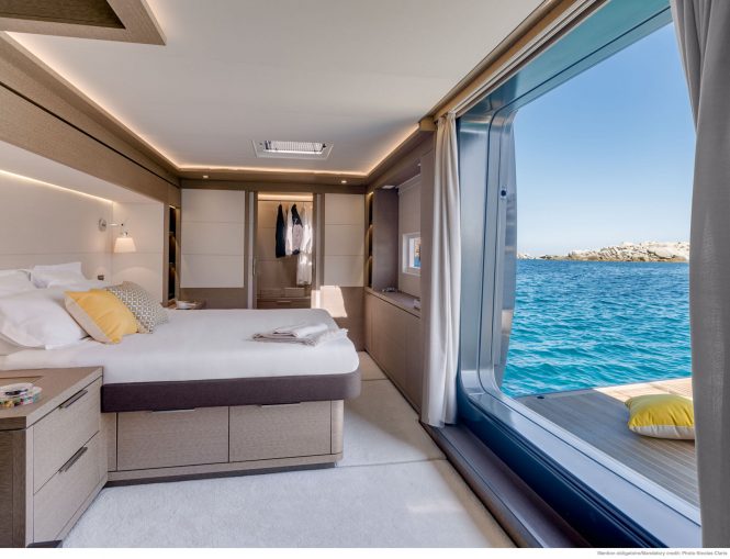 Master suite with fold out balcony