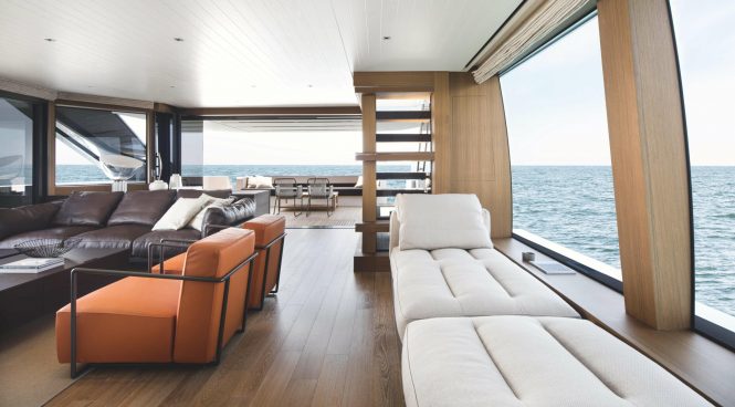 Main salon on board JOURNEY