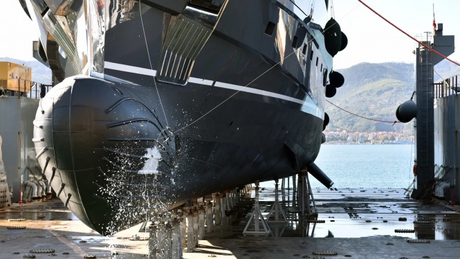 Christening of the yacht