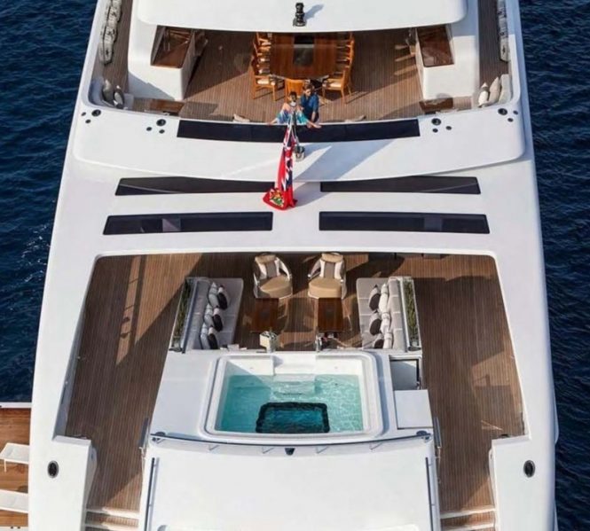 aft deck aerial close up