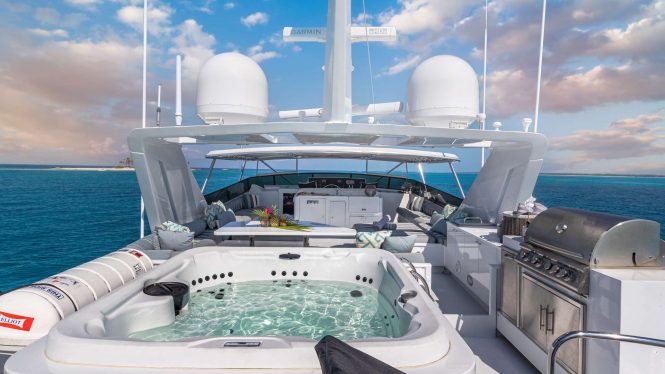 Jacuzzi on the sun deck