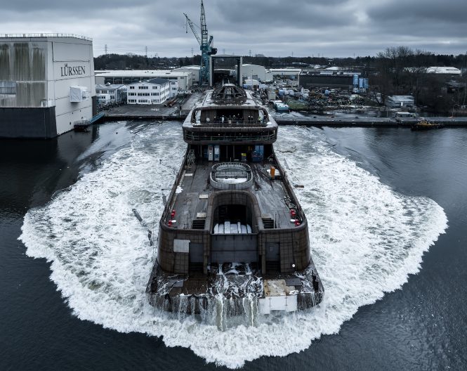 Lurssen project Cosmos launching- Photo Tom Van Oossanen