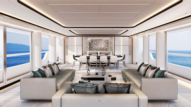 Main salon rendering