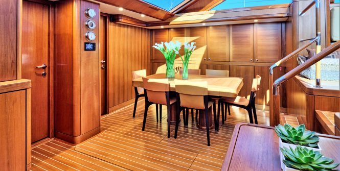 Dining on board ERATOSTHENES