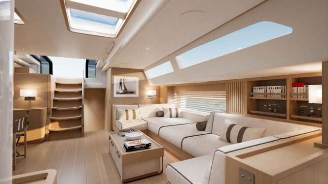 Interior salon rendering