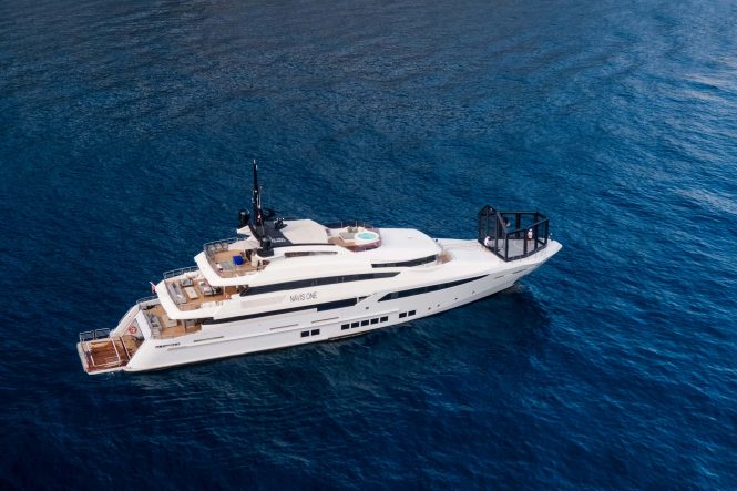 Inflatable games deck on boardNavis One | Raphaël Belly 