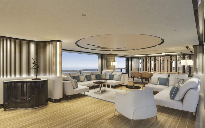 Mangusta Ocean 39 interior rendering