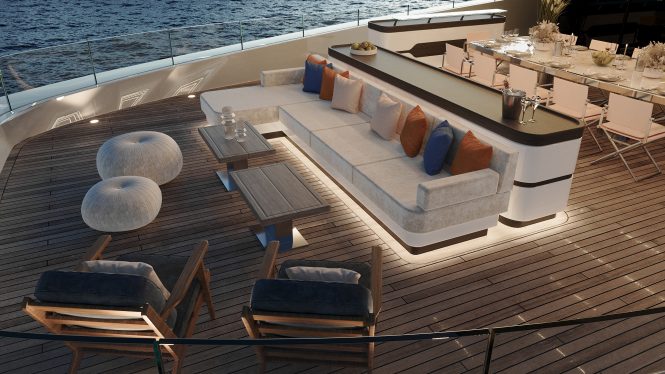 Columbus Atlantique 65 entertainment deck