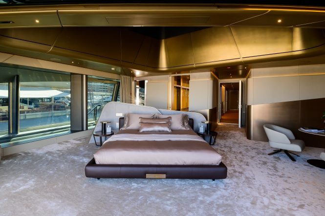 Owner's suite on board THIS IS IT | photograph by Sebastien Arsi