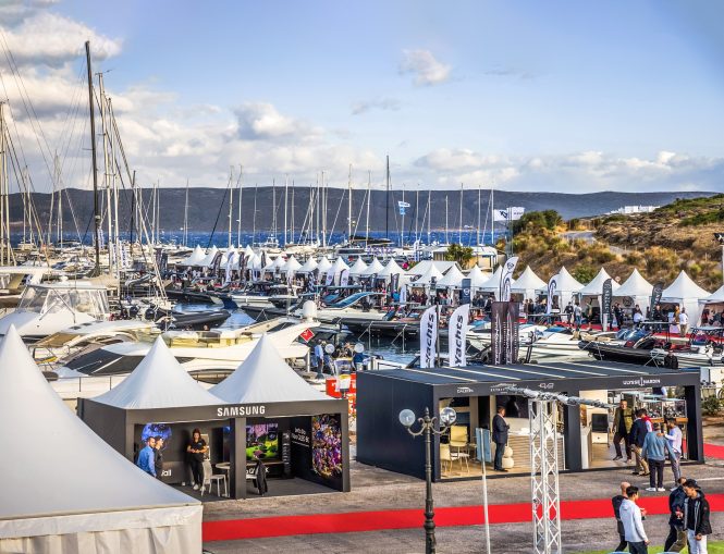 Visitors at the previous Olympic Yacht Show