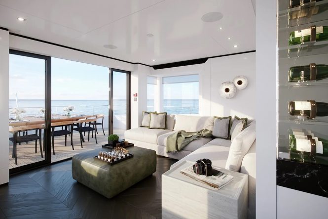 Superyacht PROJECT FOX sky lounge