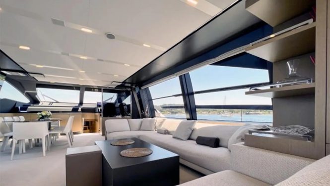 Main salon lounge and dining