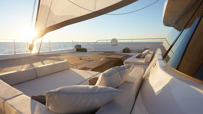 Foredeck sunken lounge