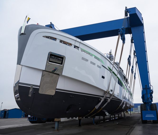 Ready to hit water - BEL1 yacht by Rossinavi