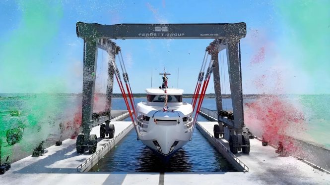 Luxury yacht LOVE launches