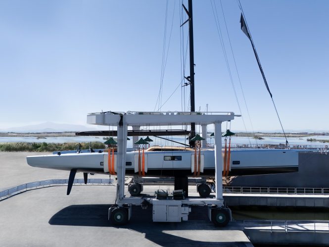 Sailing yacht GALMA launches