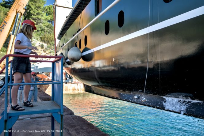 Launching of MAIA yacht