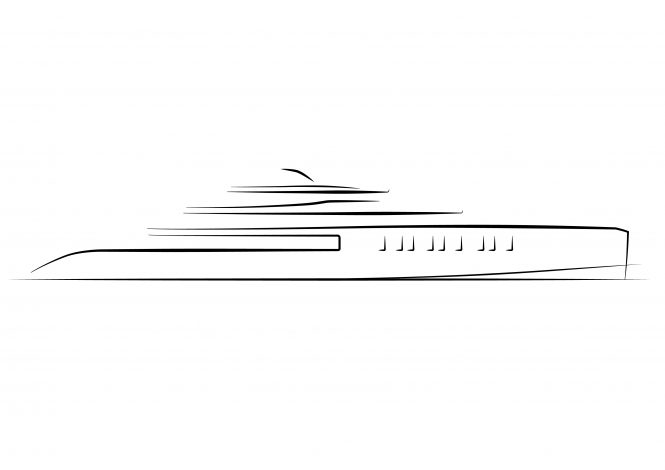 Superyacht PROJECT IRON MAN sketch