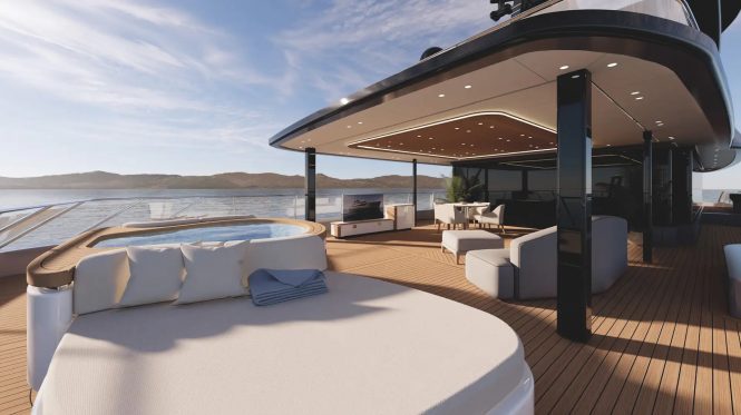 Motor yacht SERENISSIMA I - private owners deck