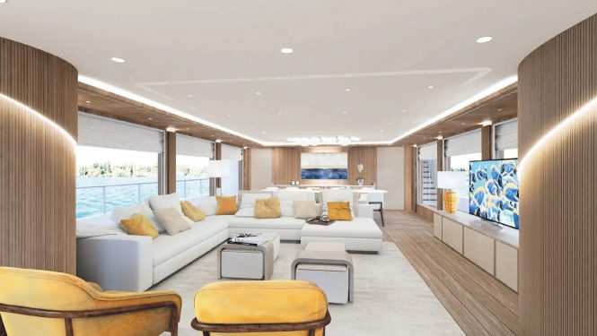 Luxury yacht SERENISSIMA I - main salon