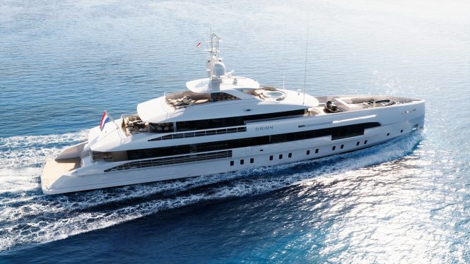 Luxury yacht PROJECT ORION - Running Shot