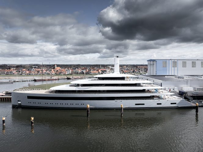 Feadship mega yacht MOONRISE launched in March 2025
