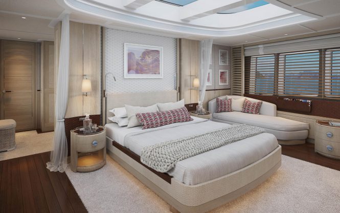 Luxury private master suite on CALYPSO I