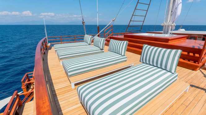 On deck | luxury yacht SANCTUARY