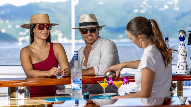 Premium service on board luxury yacht ROCK.IT