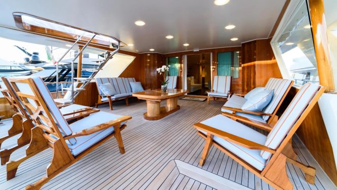 Delightful deck seating