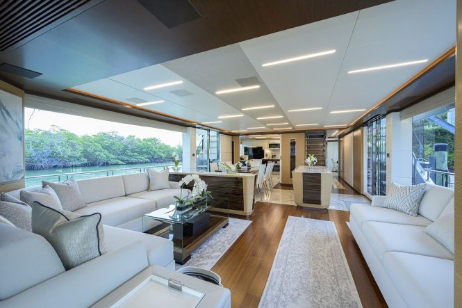 Warm and welcoming main salon