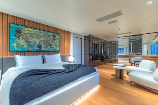 Spacious master suite