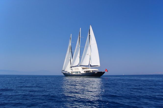 Luxury motor sailer yacht MEIRA