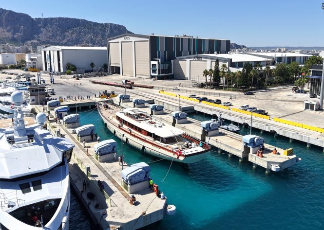 Sailing yacht SIMENA ready for sea trails