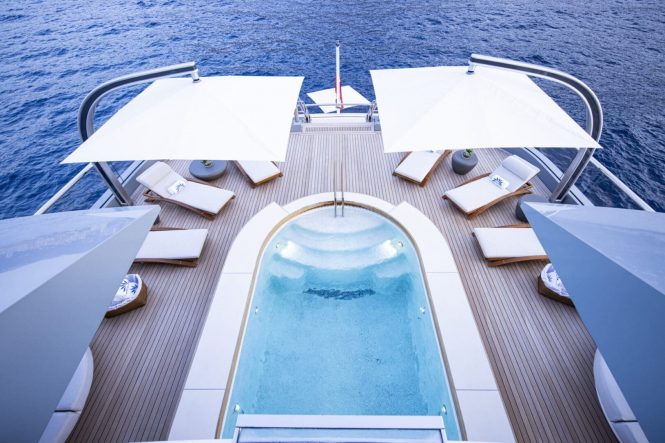 On deck - superyacht LUNA