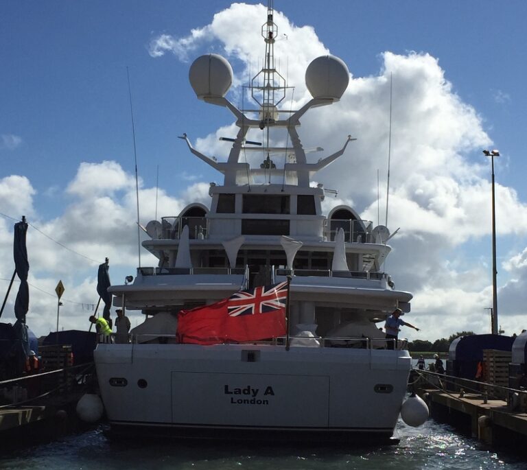 1-55m motor yacht Lady A at Burgess Marine
