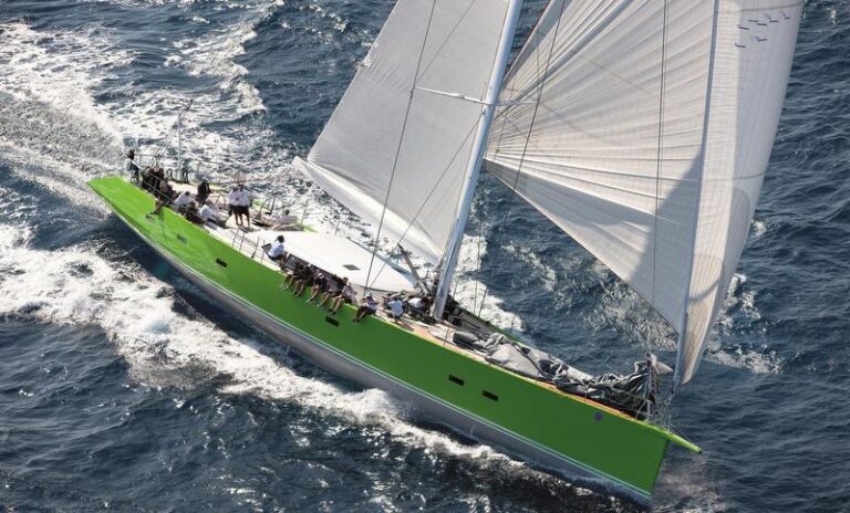 1-Sailing yacht Inoui from above - Photo by Gianfranco Forza