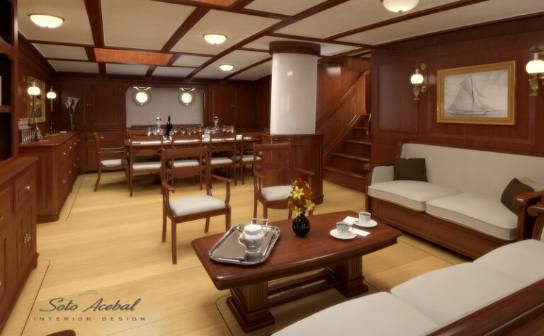 1-Superyacht Dona Francisca - Saloon