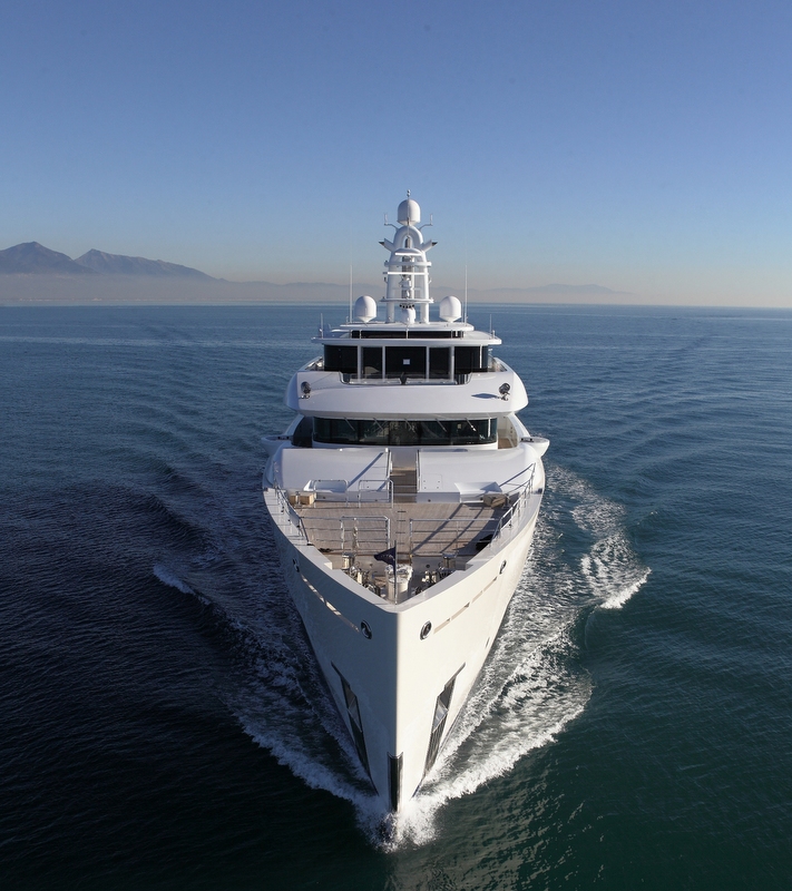 1-Superyacht Grace E - front view