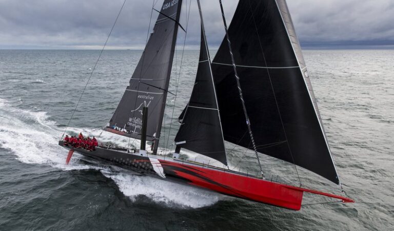 100-foot racing yacht COMANCHE under sail - Photo by Onne van der Wal