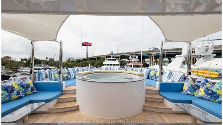 Luxury Yacht SONICIAN Deck Jacuzzi